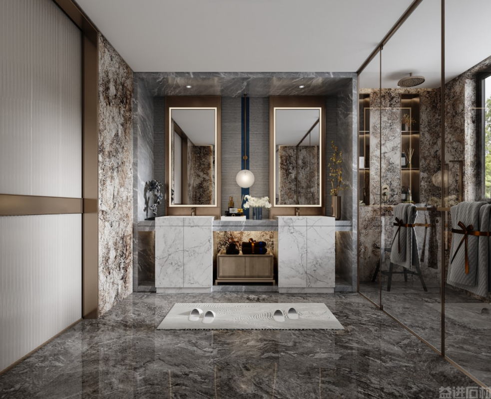 极致奢华大理石卫生间精美案例大放送!(图26) 图片
